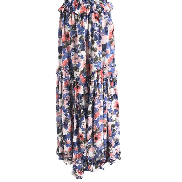 🚨Misa Los Angeles X Revolve NEW Womens Size Large Dallin Dress Tie Dye Floral - Picture 8 of 12